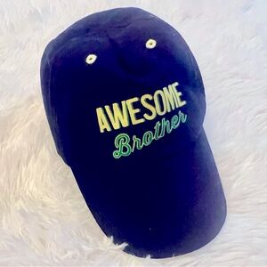 NEW Just One You Carters 12-18 Months Boys Navy Awesome Brother Hat Green Yellow
